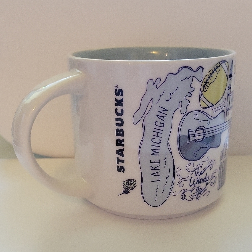 Starbucks Chicago Mug with White and Blue Design - Picture 6 of 8